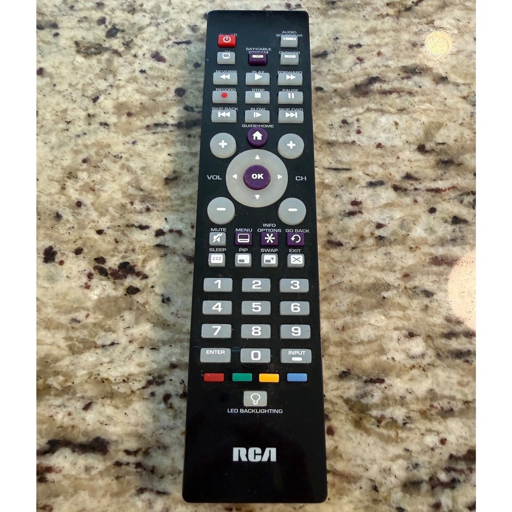 RCA RCR004RWDZ Universal Remote‎ Control LED Backlit 4-Device Black